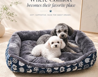 Soft Dog Bed Sofa – Cozy Pet Bed for Small Large Dogs and Cats, Washable Winter Pet Cushion, Comfortable Puppy & Cat Bed