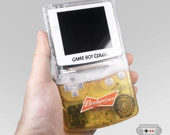 Budweiser und Heineken Beer UV gedrucktes Gameboy Color Shell Kit nur