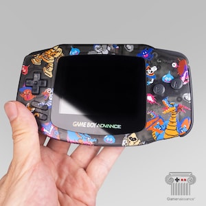 Dragon Quest Pixel art themed UV printed Gameboy Advance shell shell kit only