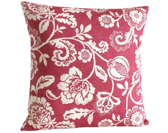 Jeannie Red Ditsy Small Floral Cushion Covers,17" 43cm x 17" 43cm Piped Edge Jeannie Red Ditsy Small Floral Cushion Covers,17" 43cm x 17" 43cm Piped Edge