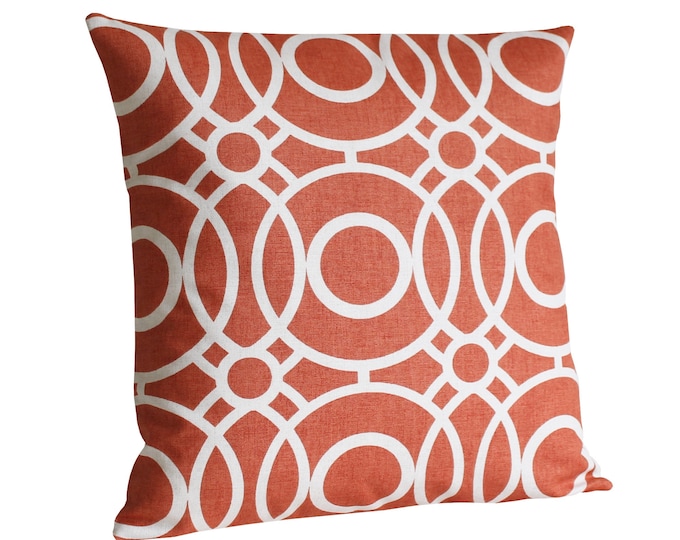 Trellis Pillow Cover Burnt Orange Cushion Cover Trellis Etsy