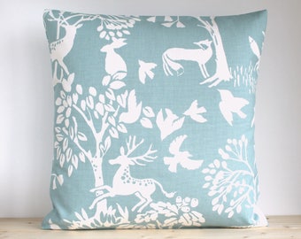 Couch toss pillow | Etsy Haze Teal European Pillowcase. Cotton