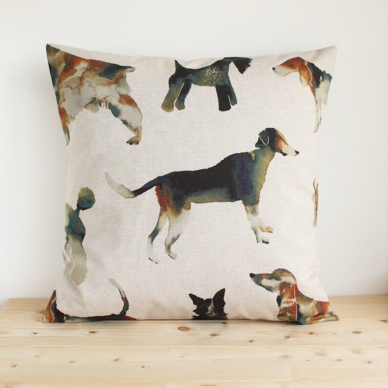 Dog Pillow Cover Puppy Cushion Cover 16x16 Pillow Sham Etsy