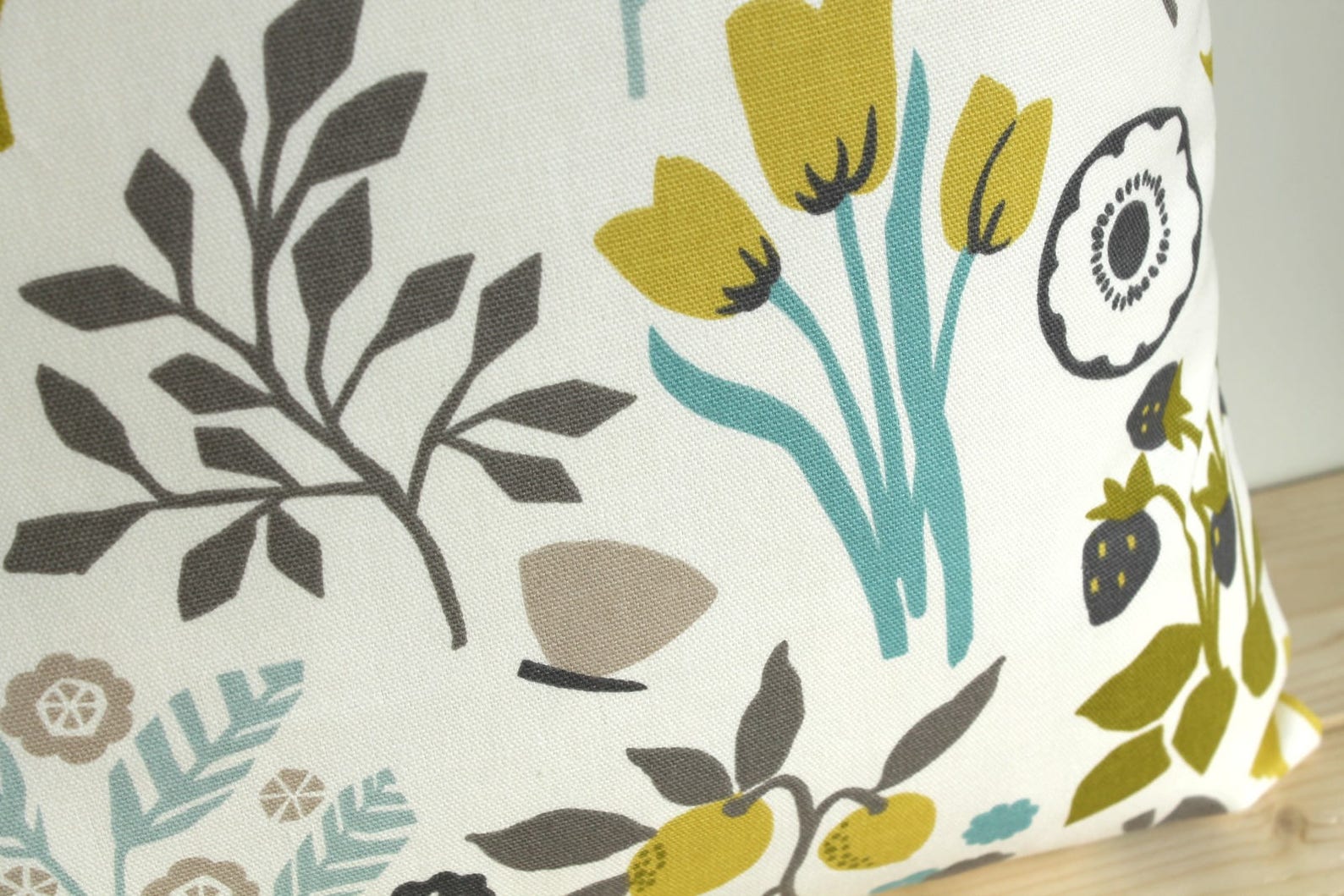 Flower Pillow Cover Cotton Pillow Case Floral Pillow Cover Etsy