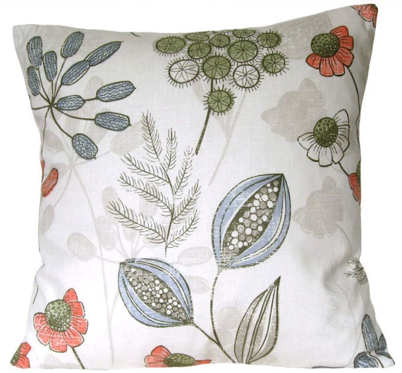 Items similar to 18x18 inches, Scandinavian Pillow Cover, red, dusty