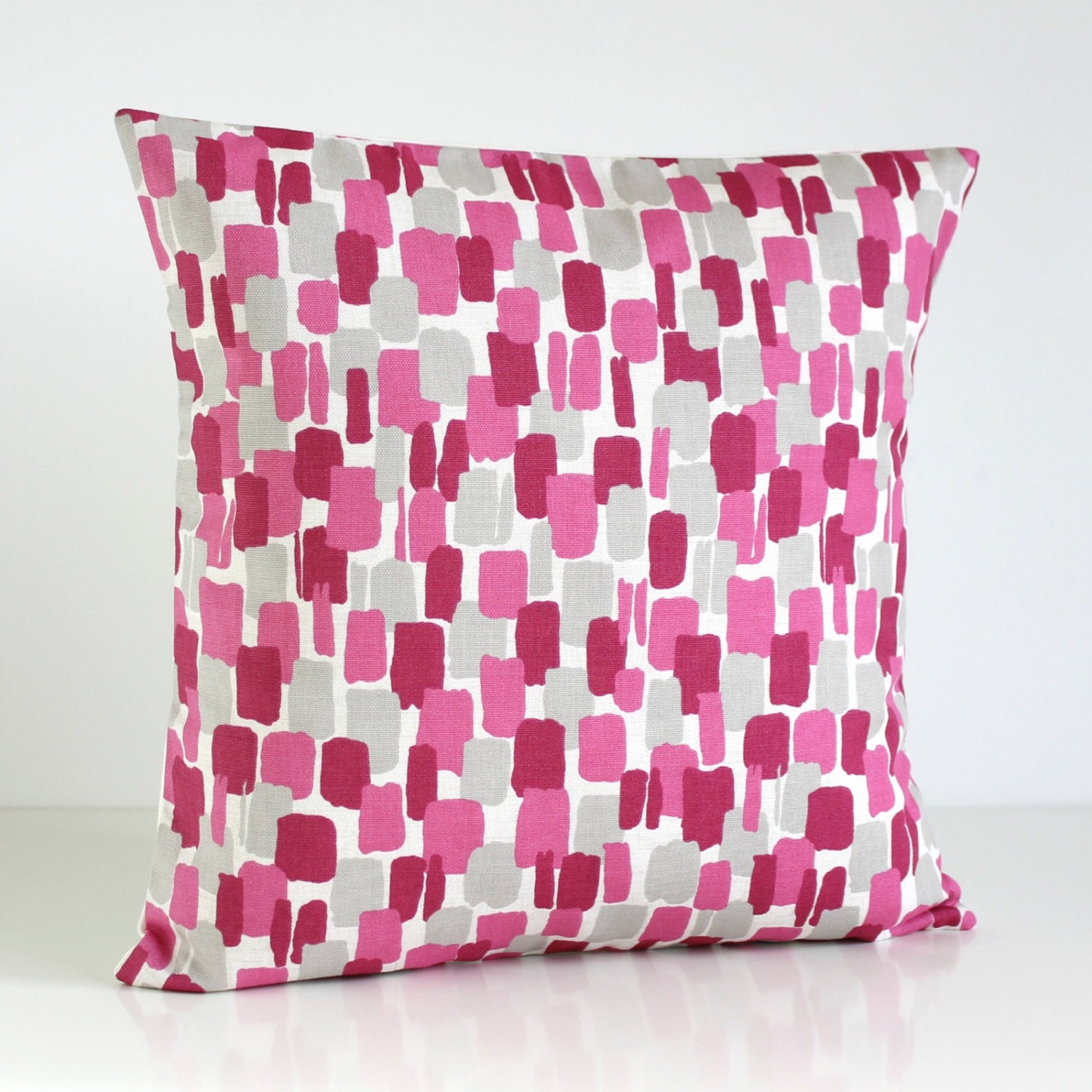 Pink and Gray Pillow Cover 10x10 Scandi Pillow Sham Pink Etsy UK