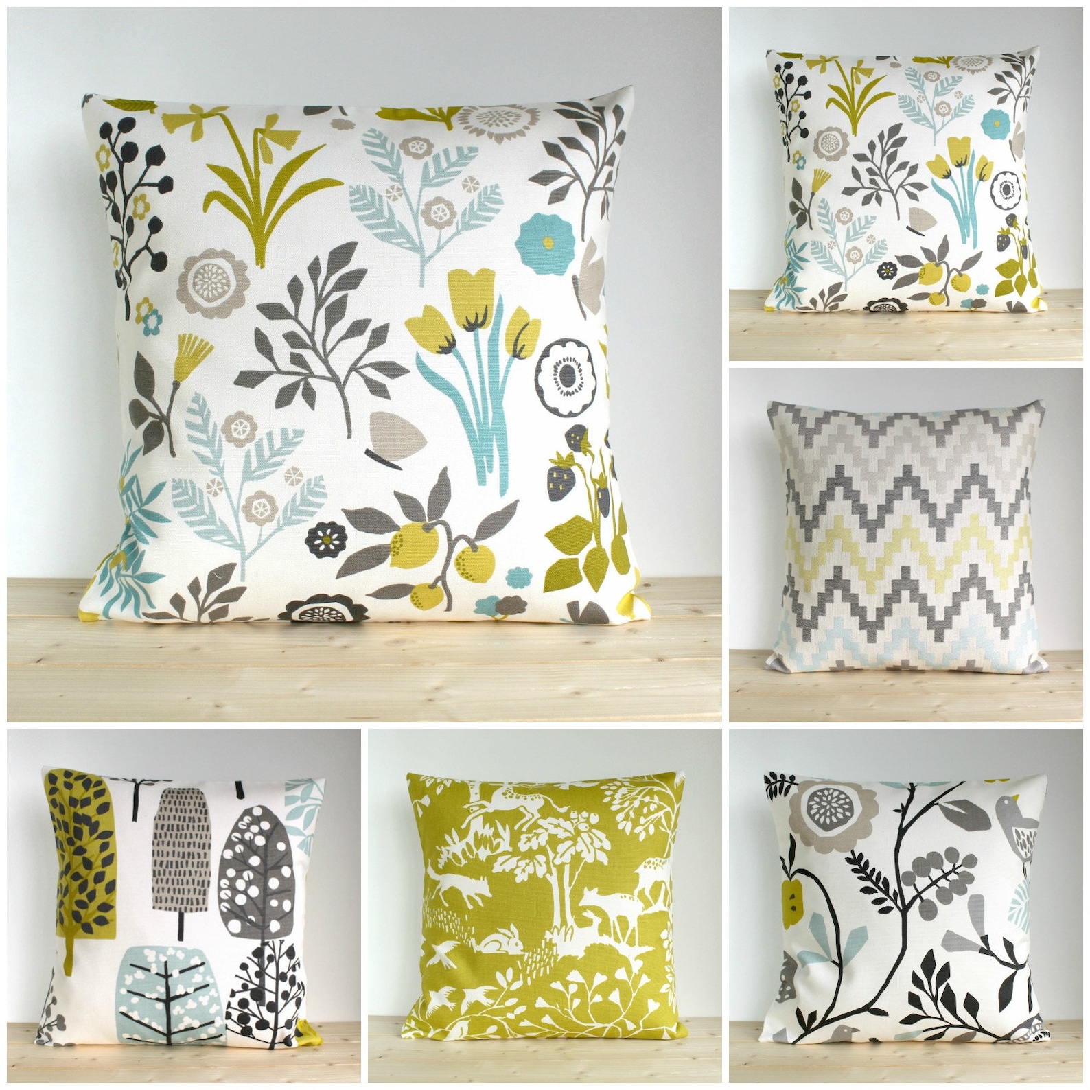 Flower Pillow Cover Cotton Pillow Case Floral Pillow Cover Etsy