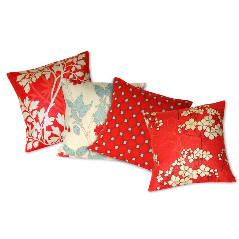 10x10 Inch 12x12 Inch Throw Pillow Cover Floral Flowers Etsy