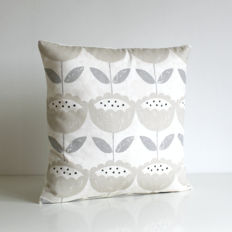Grey Pillow Cover Beige Pillow Cover Gray Pillow Sham 10x10 Etsy