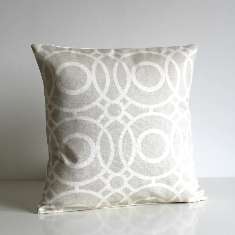 Grey Pillow Cover Beige Pillow Cover Gray Pillow Sham 10x10 Etsy
