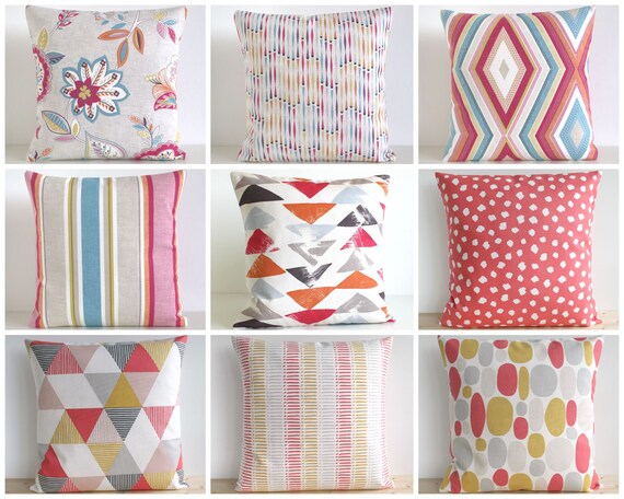 Coral cushion covers cheap