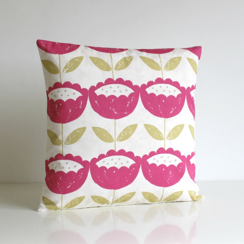 10x10 Inch Floral Pillow Cover Accent Pillow Cover Cushion Etsy