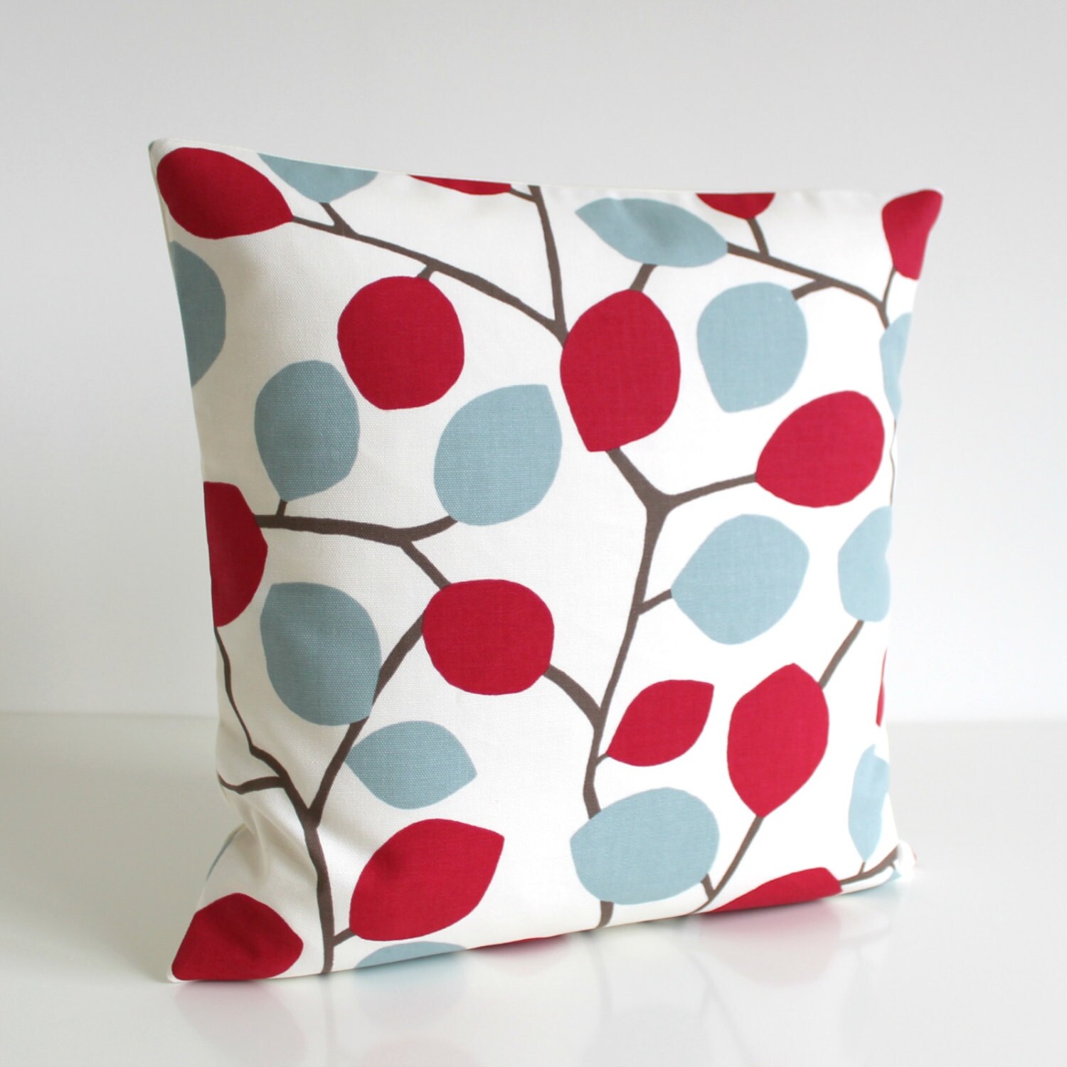 10x10 Inch Red and Blue Pillow Cover Cushion Cover Etsy