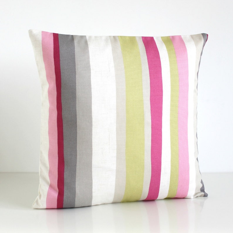 Pink and Gray Pillow Cover 10x10 Scandi Pillow Sham Pink Etsy UK