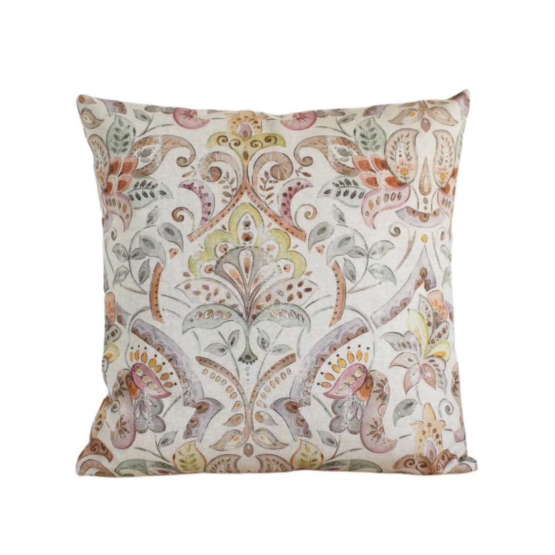 Art Deco Pillow Cover Linen Look Cushion Cover 16x16 Pillow Etsy