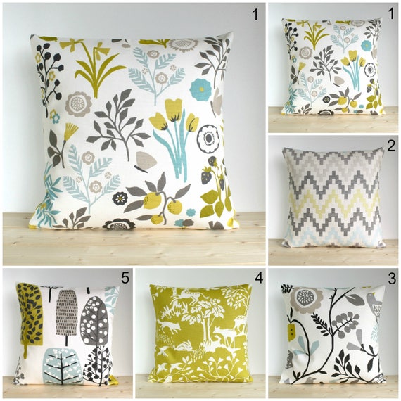 Floral Pillow Cover 10x10 Cushion Cover 10x10 inch Yellow cushion cover pillow