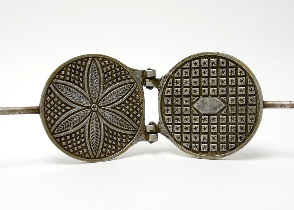 Vintage C Palmer Stove Top Pizzelle Iron Etsy