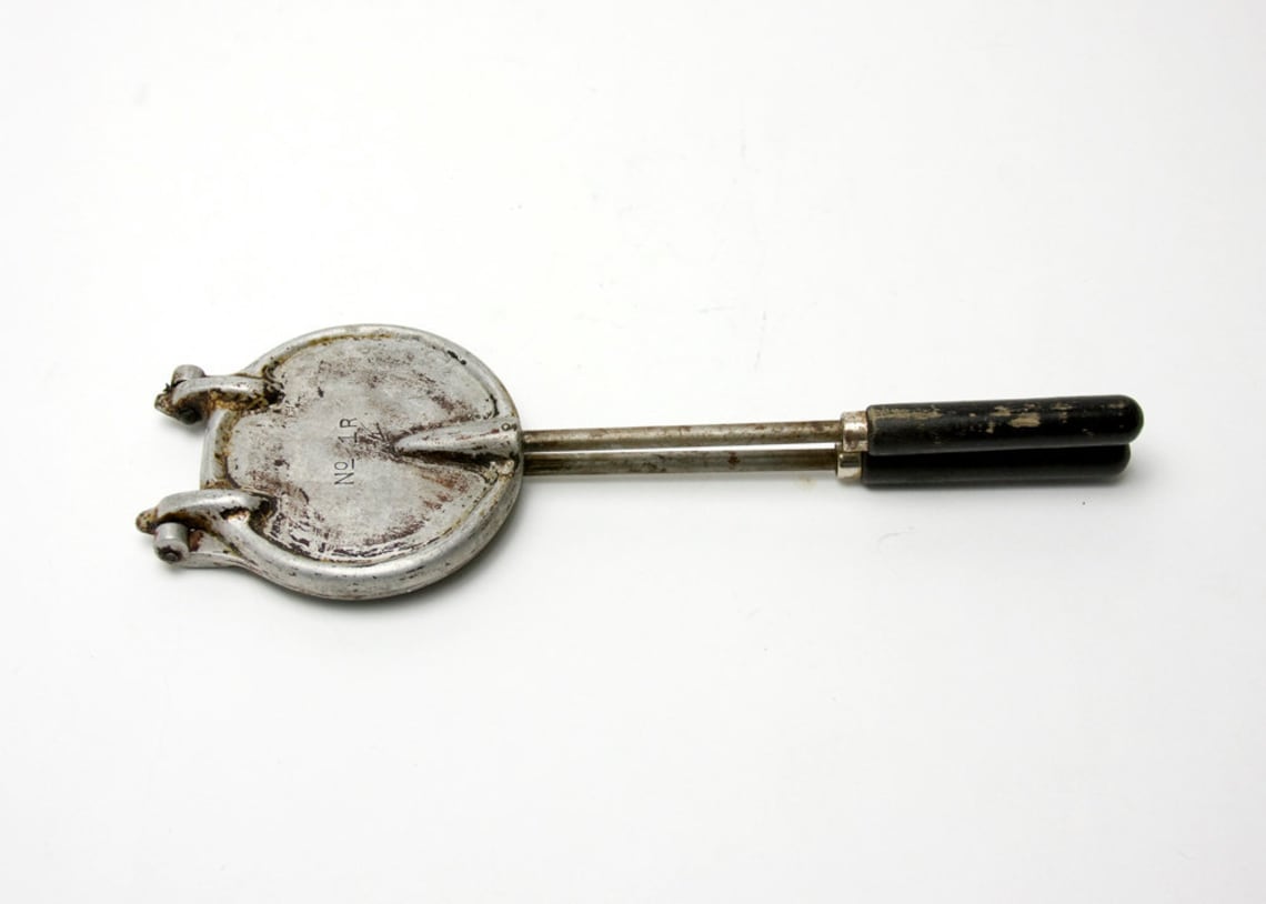 Vintage C Palmer Stove Top Pizzelle Iron Etsy