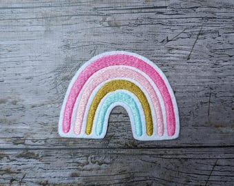 arco-íris, patch, aplique, cone escolar