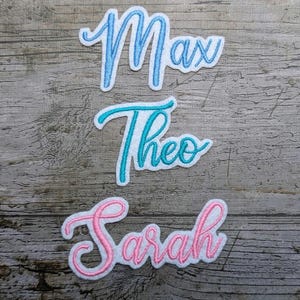 Font No. 16 name embroidery, patch, name, patch, iron-on, embroidered