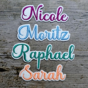 Font No. 31 name embroidery, patch, name, patch, iron-on, embroidered