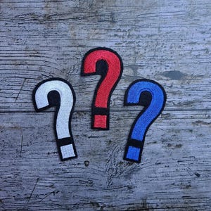 question mark patch, applique, patch, ??? image 2