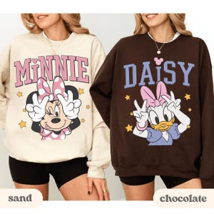 Classic Minnie Mouse And Daisy Duck PNG, Disney Bestie Vacation PNG, Disneyland Girls Matching Trip, WDW Bestie Tee image 2