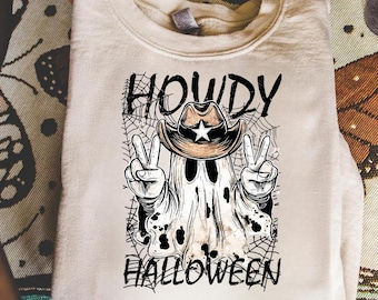 Howdy Halloween Png, Spooky Cowboy Png, Funny Halloween Png, Spooky Cute Western Halloween, Ghost Png, Sublimation