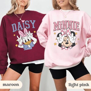 Classic Minnie Mouse And Daisy Duck PNG, Disney Bestie Vacation PNG, Disneyland Girls Matching Trip, WDW Bestie Tee image 3
