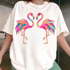 Pink Water Color Flamingo Png, Pink Flamingo Clipart, Flamingo Illustration Png, Sublimation Design
