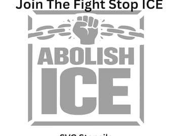 Abolish ICE Stencil