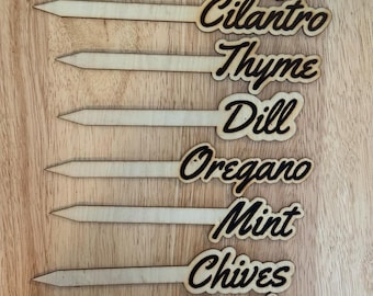 Herb Plant Stakes Garden Marker