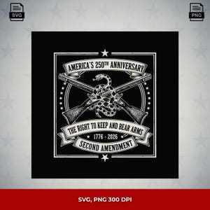 Vapen och frihet SVG | Patriotiskt amerikanskt runt sigillemblem (digital nedladdning)