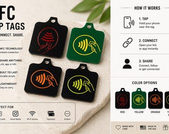 NFC keychain- Elevate Connect- All Your Links in your control
