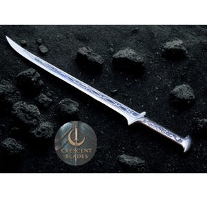 Viking Elven Sword Thranduil Replica Medieval Long Blade Fantasy Collectible Gift for Him Groomsmen, Anniversary, Movie Prop