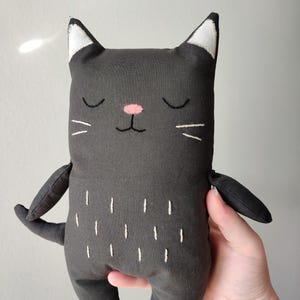 Cat Plush Sewing Pattern – Scandinavian Soft Toy DIY PDF, Cute Kitten Plushie for Beginners