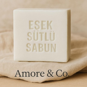 Organic Donkey Milk Soap Bar, Eco Friendly, Zero Waste, Good for All Skin, Hand Crafted, Palm Free Turkish Soap, Natural Ingredients