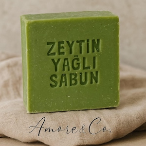 Pure %100 Olive Oil Soap Bar, Traditional Made, Natural, Good for All Skin, Hand Crafted Skin Care, Turkish Organic Soap
