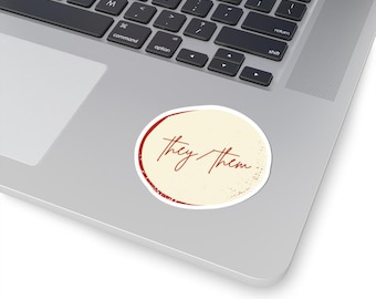 Pronoun LGBTQ Stickers They/Them She/Them He/Him She/Her He/Him Pride Labels For Queers And Allys