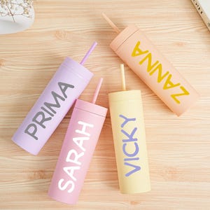 Personalized  Tumbler With Straw,Customized bridal cup, Beach cup,Bachelorette Party, Wedding Party water glass Gifts,Custom Skinny Tumbler