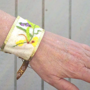 Sleepy Hollow Inspired Hand Embroidered Katrina Bracelet image 1