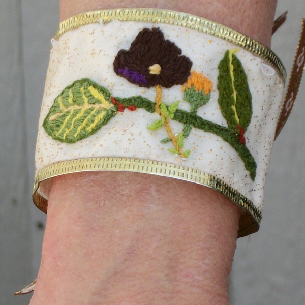 Sleepy Hollow Inspired Hand Embroidered Katrina Bracelet