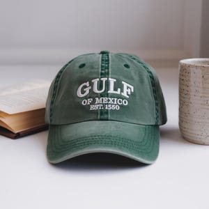 The Gulf Of Mexico Embroidered Cap, Gulf Coast Cap, American Gulf Of Mexico Hat, Politics Cap