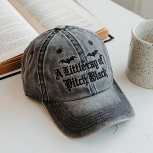 Embroidered A Little ray of Pitch Black Hat Sarcasm Hat Funny gift for friend Birthday Halloween Hat Dark Humor Hat Cap Halloween Hat Cap