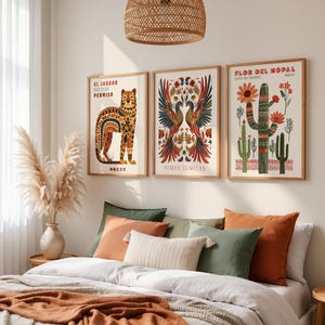 Printable Mexican wall art bundle ideal for living room, dining room, or creative studio decor