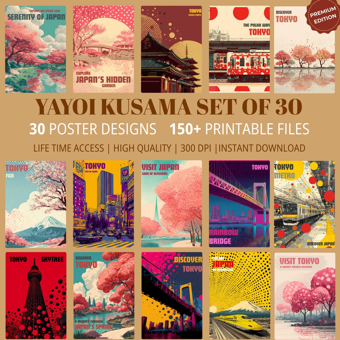 Japanese Print Set – 30 Japanese Art Posters (digital Download) - Etsy
