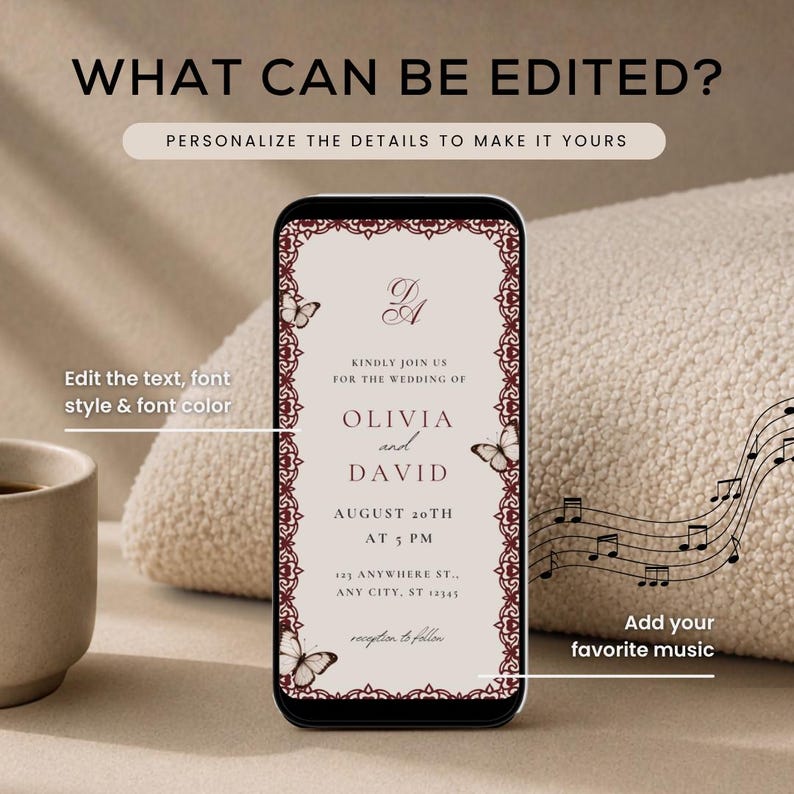 canva wedding, canva save the date