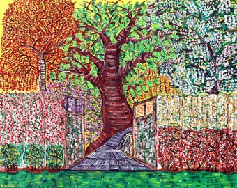 NATIVE FLORA / Giclee Kunstdruck / einer von vielen Abschnitten des Brooklyn Botanical Gardens / in der Nähe des Aussichtspark / in der Nähe des Grand Army Plaza