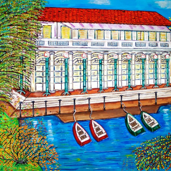 PROSPECT PARK BOATHOUSE/ Giclee Art Print/ Historic Brooklyn building In the park/ no longer a "boathouse" but a cultural center