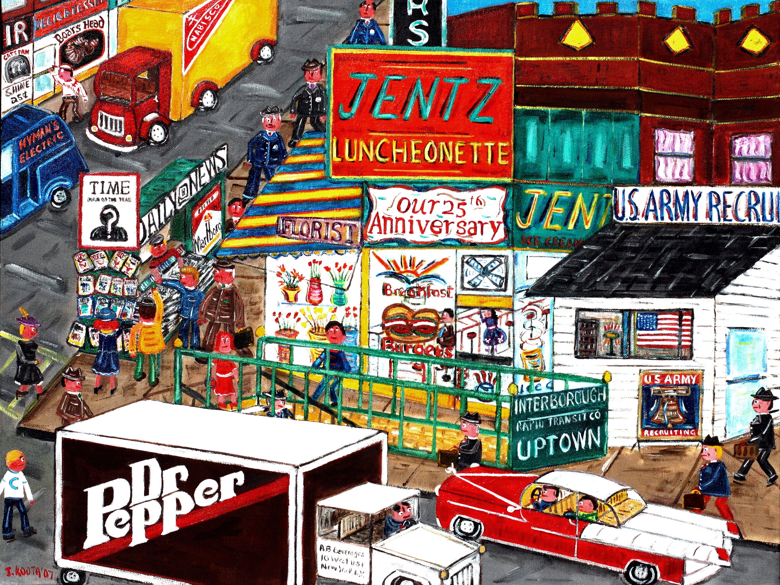 NOSTRAND and FLATBUSH Junction Hectic Brooklyn College IRT Stop Etsy